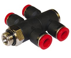 C0B711248, Pneufit C Push-in fitting, Double universal tee, 12mm, G1/2
