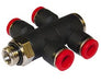 C0B711248, Pneufit C Push-in fitting, Double universal tee, 12mm, G1/2