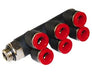 C0C700648, Pneufit C Push-in fitting, Adaptor, Triple branch, 6mm, G1/2