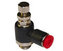 C0L510638, Pneufit C Push-in fitting, Banjo flow control, In, 6mm, G3/8