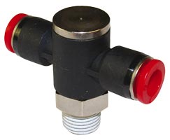 C0N711028, Pneufit C Push-in fitting, Single universal tee, 10mm, R1/4