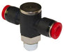 C0N711028, Pneufit C Push-in fitting, Single universal tee, 10mm, R1/4