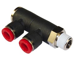 C0Q511228, Pneufit C Push-in fitting, Adaptor, Double swivel elbow, 12mm, R1/4