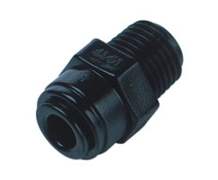 D01251248, Pneufit D Acetal push-in fitting, Adaptor, Straight taper, 12mm, R1/2