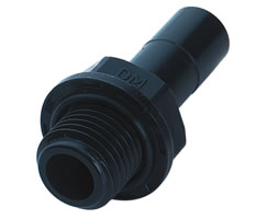D02150428, Pneufit D Acetal push-in fitting, Adaptor, Stem, 4mm, G1/4