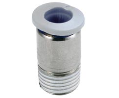 M022A0303, Pneufit M Push-in fitting, Adaptor, Straight, Internal hex, 3mm, M3