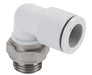 E02471048, Pneufit E Swivel Push-in fitting, Adaptor, Swivel elbow 90°, 10mm, G1/2
