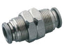 S00291200, Pneufit S Stainless steel push-in fitting, Connector, Bulkhead, 12mm, M22x1