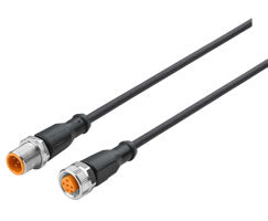 NC-125FS-125MS-1, Connector cable, 5 pin, A-coded, M12, M12, 1m