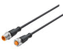 NC-125FS-125MS-1, Connector cable, 5 pin, A-coded, M12, M12, 1m