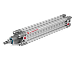 PRA/802032/M/125, ISOLine profile double acting cylinder, 32mm diameter, 125mm stroke