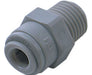 D21250428, Pneufit D Acetal push-in fitting, Adaptor, Straight male, 1/4", R1/4