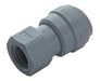 D242D052Y, Pneufit D Acetal push-in fitting, Adaptor, Straight female adaptor, 5/16", 7/16-20 UNF