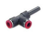 C00641008, Pneufit C Push-in fitting, Stem side tee, Unequal, 10mm, 8mm