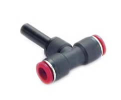 C00631210, Pneufit C Push-in fitting, Stem tee, Unequal, 12mm, 10mm