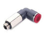 C02540405, Pneufit C Push-in fitting, Adaptor, 90° Swivel elbow extended, 4mm, M5