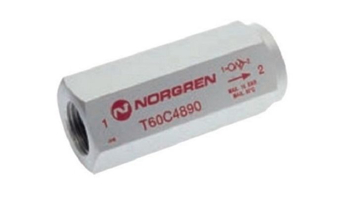 Norgren T60C4890, In-line excess flow shut-off valve, G1/2, 2.0psi - pneumaticsystems