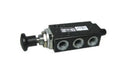 Norgren X3046502, Super X 5/2 manual valve, Black, Knob/Knob, 22N, G1/8 - pneumaticsystems
