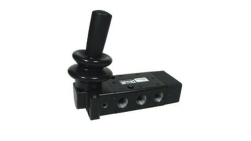 Norgren X3067802, Super X 5/2 manual valve, Black, Lever/Spring, 15N, G1/4 - pneumaticsystems
