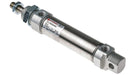Norgren RM/8025/M/25, ISO roundline double acting cylinder, 25mm diameter, 25mm stroke - pneumaticsystems