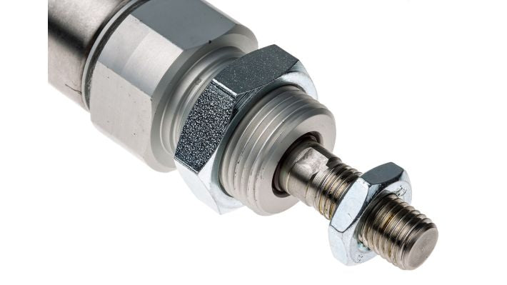 Norgren RM/8025/M/25, ISO roundline double acting cylinder, 25mm diameter, 25mm stroke - pneumaticsystems
