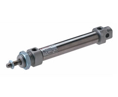 RM/8025/M/500, ISO roundline double acting cylinder, 25mm diameter, 500mm stroke