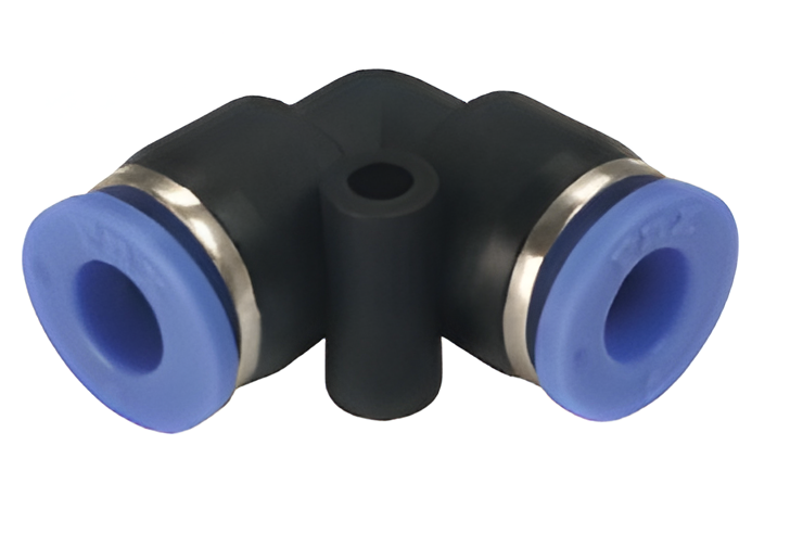 Pneumax PUL0600C - 6mm Compact Equal Elbow Fitting (Blue Collet) - pneumaticsystems