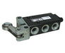 X3039302, Super X 5/2 mechanical valve, Roller lever (heavy duty)/Spring, G1/8