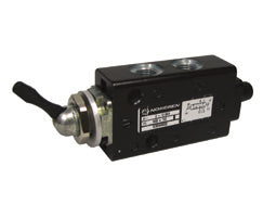 X3044302, Super X 5/2 manual valve, Black, Toggle/Toggle, 48N, G1/8