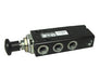 X3046402, Super X 5/2 manual valve, Black, Knob, push/Knob, pull or pilot, 22N, G1/8