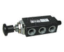 X3046502, Super X 5/2 manual valve, Black, Knob/Knob, 22N, G1/8