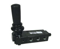 X3067702, Super X 5/2 manual valve, Black, Lever/Lever, 13N, G1/4
