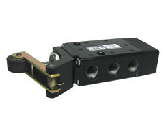 X3045102, Super X 5/2 mechanical valve, Roller lever/Spring, G1/8