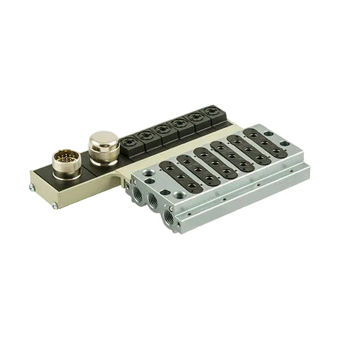 Metalwork  Mach 16 Base Elpn M 6 Pos 24Vdc 0225100601 - pneumaticsystems