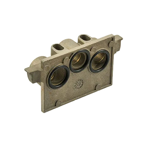 Metalwork - 0228000200 ISO 1 Input Terminal Pneumatic Valve Base Component - pneumaticsystems