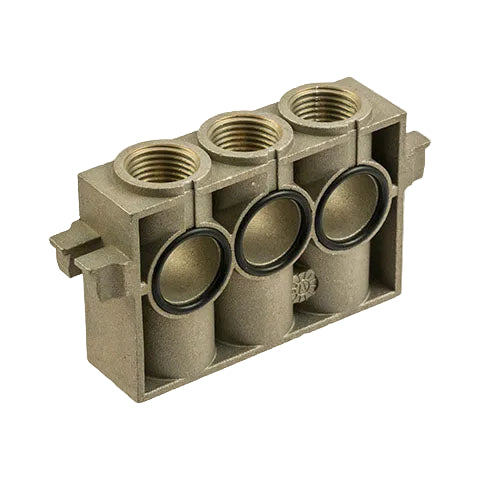 Metalwork - 0228001300 ISO 2 Intermediate Top Connector for Pneumatic Valves - pneumaticsystems