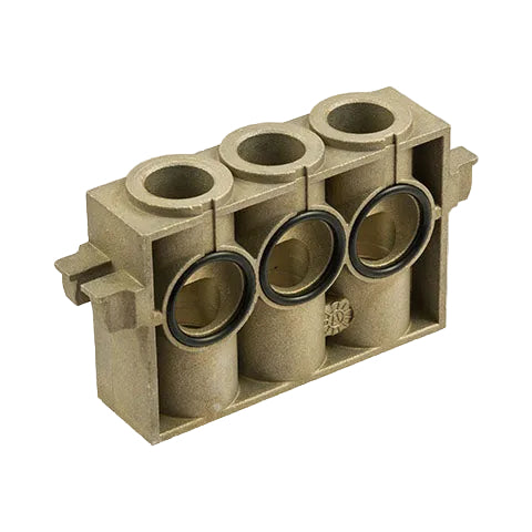 Metalwork - 0228001301 ISO 2 Intermediate Back Connection Valve Base Component - pneumaticsystems