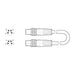 Metalwork  M8-M8 5M Cable - IslANd To IslANd 0240010205 - pneumaticsystems