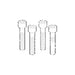 Metalwork - W0950802111 ISO 15552 80/100mm Bracket Flange Screw Kit - pneumaticsystems