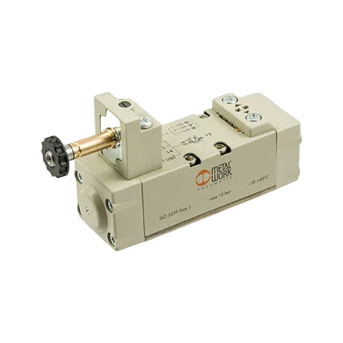 Metalwork - 7051021400 ISO 1 5/2 Solenoid/Spring Pneumatic Valve Assembly - pneumaticsystems