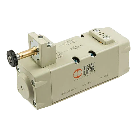 Metalwork - 7052021400 ISO 2 5/2 Solenoid/Spring Pneumatic Valve Assembly - pneumaticsystems