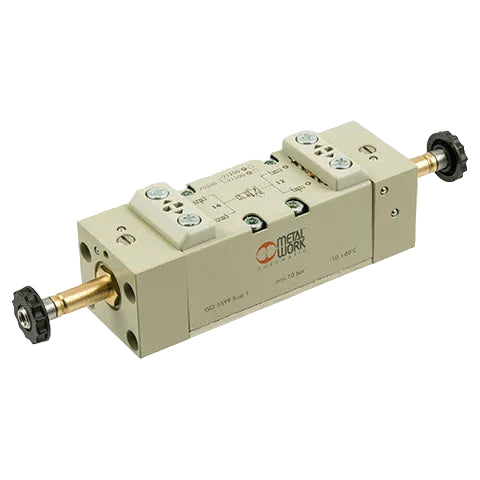 Metalwork - 7053021500 ISO 1 In-Line 5/2 Double Solenoid Valve Assembly - pneumaticsystems