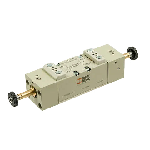 Metalwork - 7053022400 ISO 1 In-Line 5/3 Closed Center Solenoid Valve Assembly - pneumaticsystems