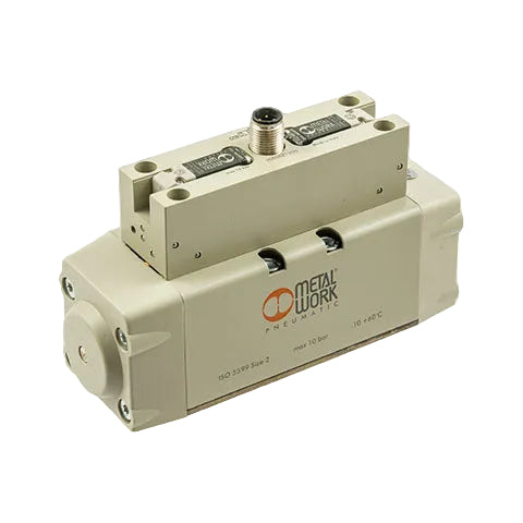 Metalwork - 7055021300 ISO 2 Valve 5/2 Solenoid/Solenoid Differential M12 Connection - pneumaticsystems