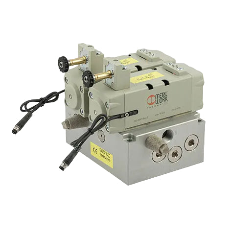 Metalwork - 7058121110 Safe Air ISO 2 Double Acting Valve with M8 Sensor - pneumaticsystems