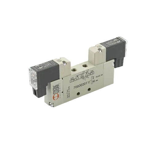 Metalwork - 7080020312 MiniMach M5 5/3 Open Centers Solenoid Valve 24Vdc - pneumaticsystems