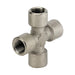 Metalwork - 2114001 A14 1/8 Female Cross Fitting - pneumaticsystems