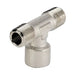 Metalwork - 2117004 A17 1/2 x 1/2 M/F/M Tee Brass Pipe Fitting - pneumaticsystems