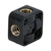 Metalwork - 2121002 A21 1/4 Block Cross Fitting - pneumaticsystems