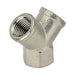 Metalwork - 2123003 A23 3/8 Female Y Union Fitting - pneumaticsystems